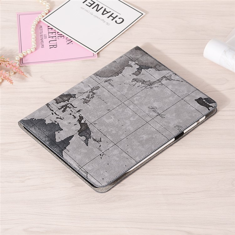 Roteiro Padrão De Auto Vigília Sono Shell Tablet / Carteira De Couro Para IPad Pro 12,9 Polegadas (2020) / (2018) - Cinzento-6