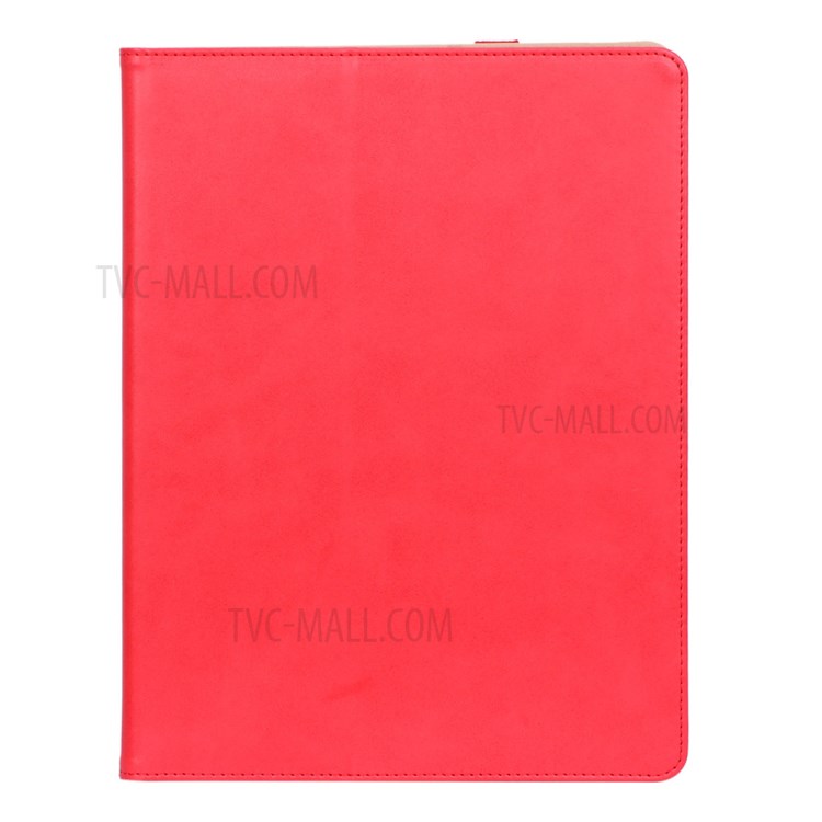 Leather Stand Card Holder Tablet Protective Case with Elastic Band for iPad Pro 12.9-inch (2020) - Red-2