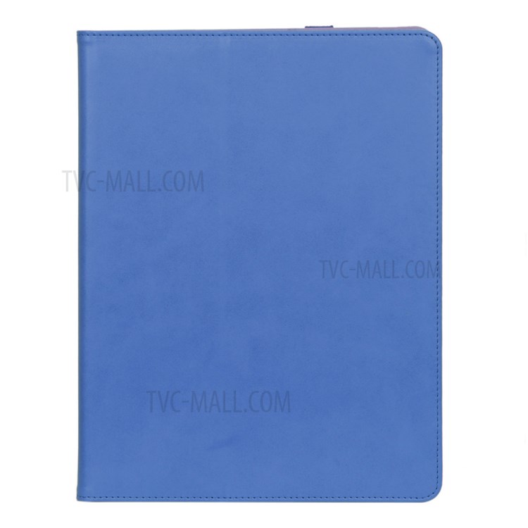 Leather Stand Card Holder Tablet Protective Case with Elastic Band for iPad Pro 12.9-inch (2020) - Blue-2