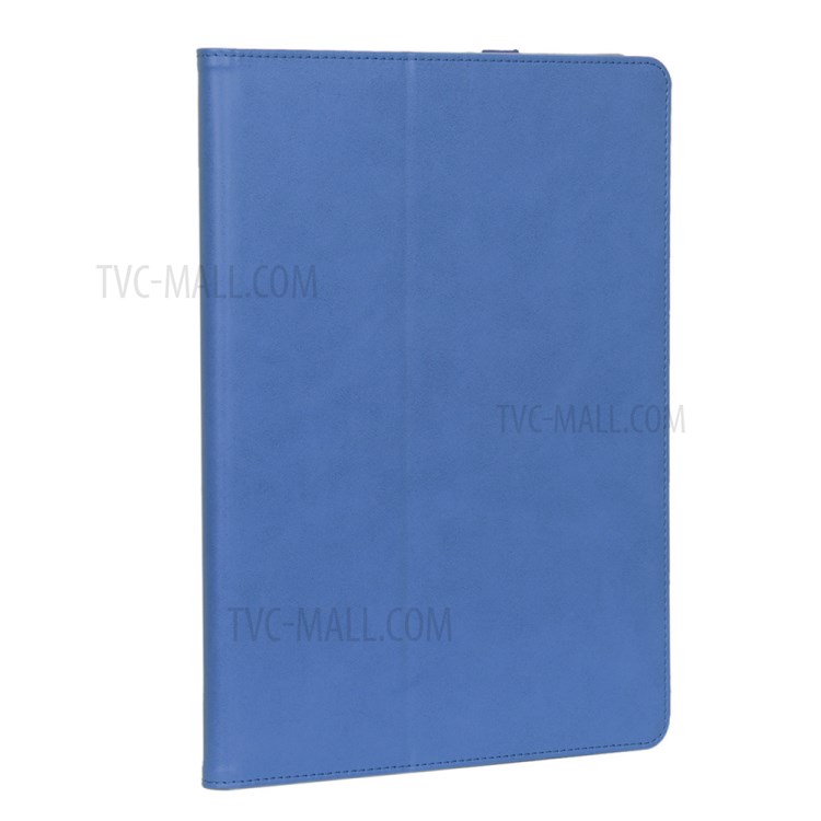 Leather Stand Card Holder Tablet Protective Case with Elastic Band for iPad Pro 12.9-inch (2020) - Blue-3
