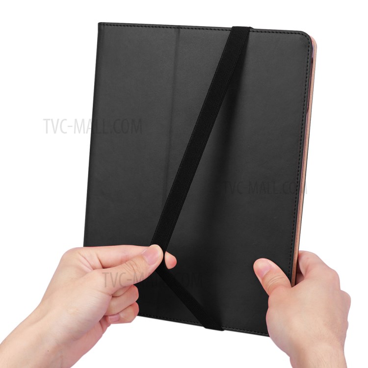 Leather Stand Card Holder Tablet Protective Cover with Elastic Band for iPad Pro 11-inch (2020) - Black-18