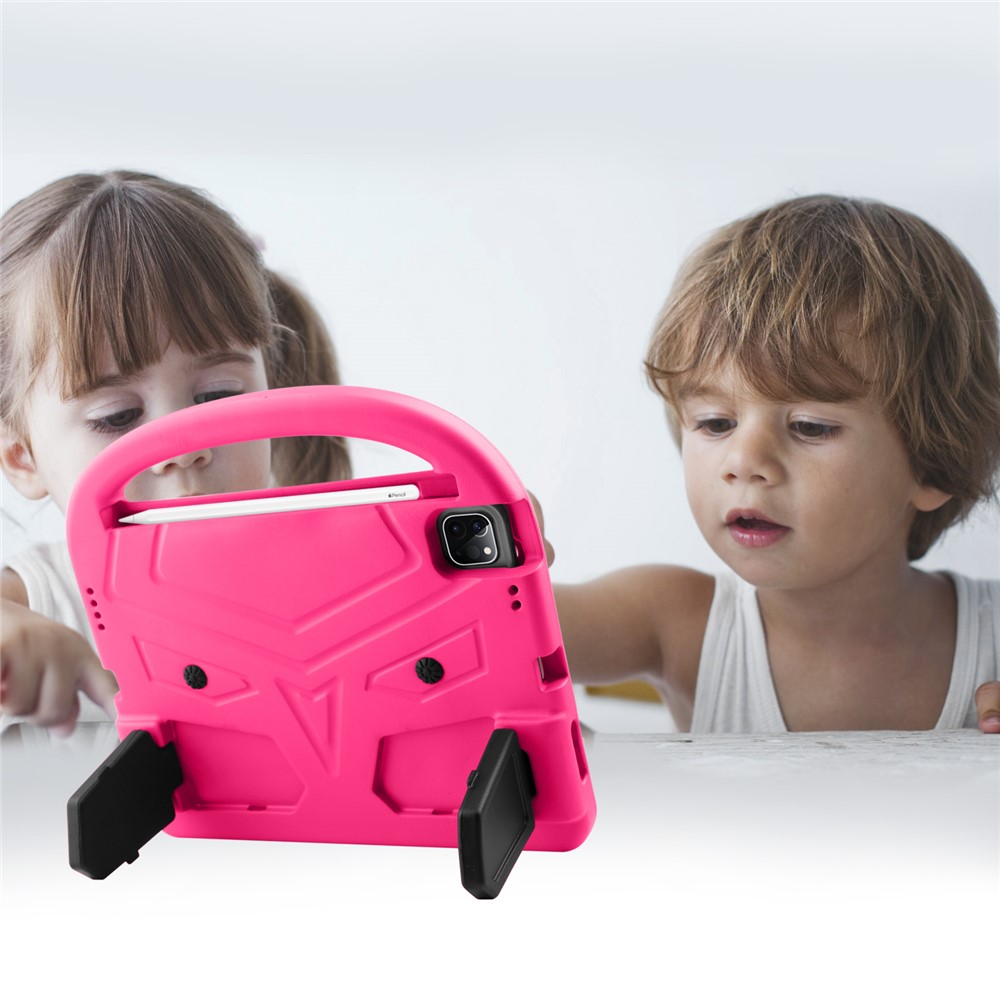 Antichocs Style Moineau Béquille Cas De Table EVA Pour IPad Pro 11 Pouces (2020) / (2018) - Rose-7