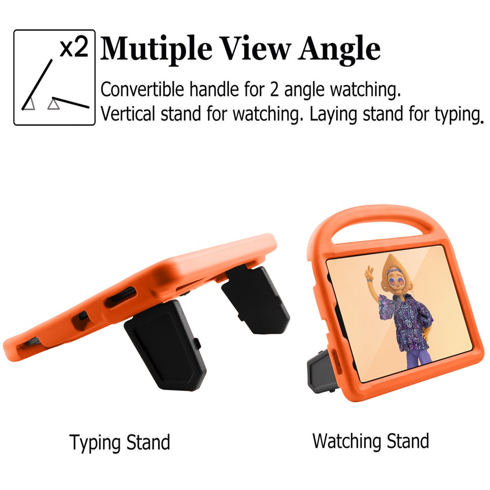 Sparrow Style Shockproof Kickstand EVA Table Case for iPad Pro 11-inch (2020)/(2018) - Orange-6