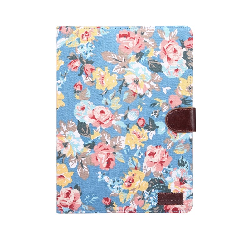Flower Cloth Skin PU Leather Case for iPad Pro 11-inch (2020) (2018) - Blue-2