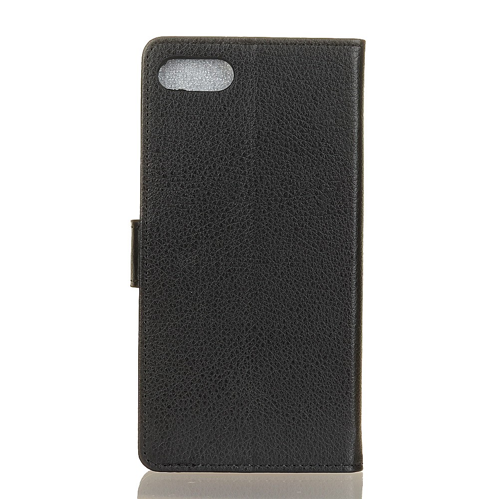 Litchi Skin Classics Wallet Stand Leather Flip Cover for iPhone SE (2nd Generation)/7/8 4.7 inch - Black-2