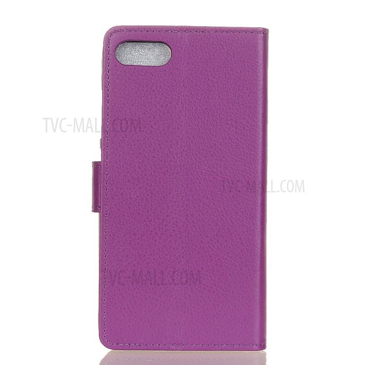 Litchi Skin Classics Wallet Stand Leather Flip Cover for iPhone SE (2nd Generation)/7/8 4.7 inch - Purple-2