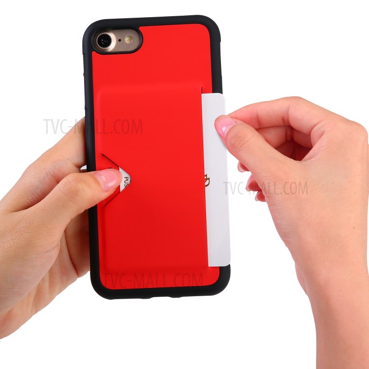 DUX DUCIS Procad Series PU Leather + PC Cover for iPhone SE (2nd Generation)/8/7 - Red-2