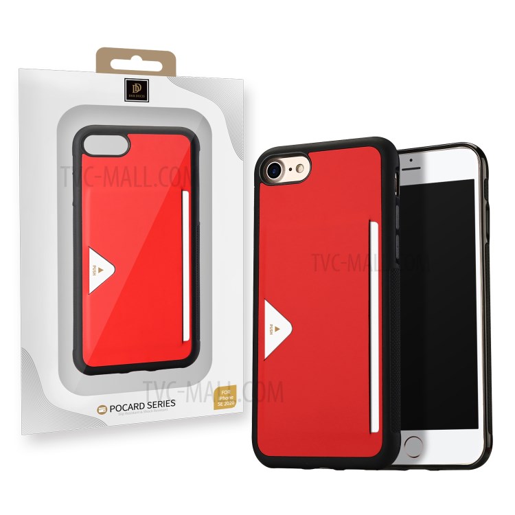 DUX DUCIS Procad Series PU Leather + PC Cover for iPhone SE (2nd Generation)/8/7 - Red-3
