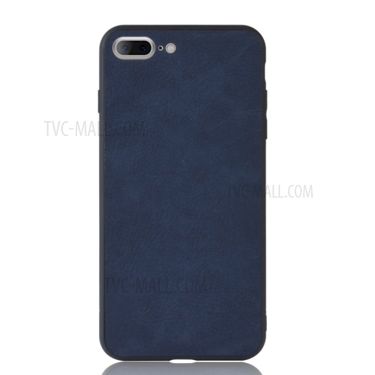 PU Leather Coated TPU + PC Shell for iPhone SE (2nd Generation)/8/7 - Blue-2