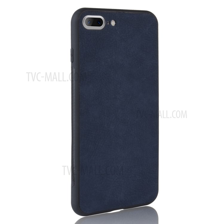 PU Leather Coated TPU + PC Shell for iPhone SE (2nd Generation)/8/7 - Blue-3