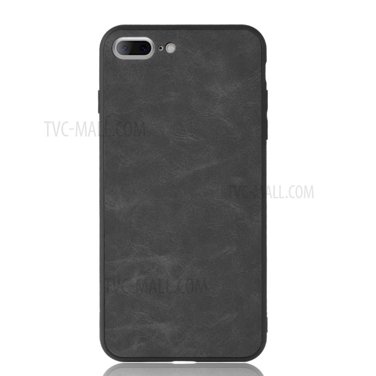 PC+TPU+PU Leather Special Case for iPhone 8 Plus/7 Plus 5.5 inch - Black-2