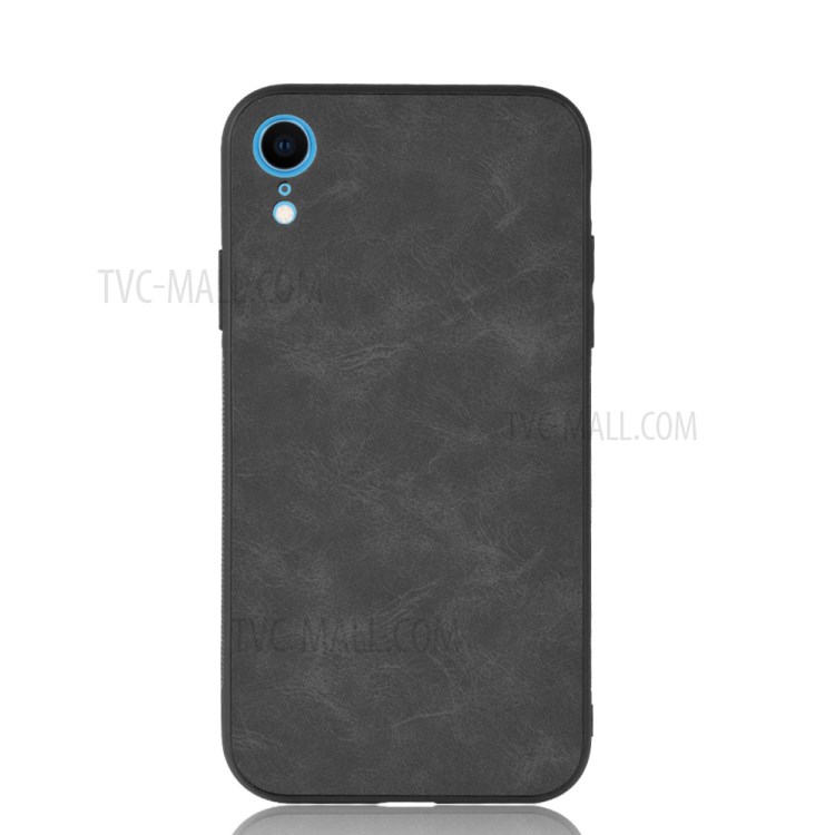 PU Leather TPU Coated + PC Stylish Shell for iPhone XR 6.1 inch - Black-2