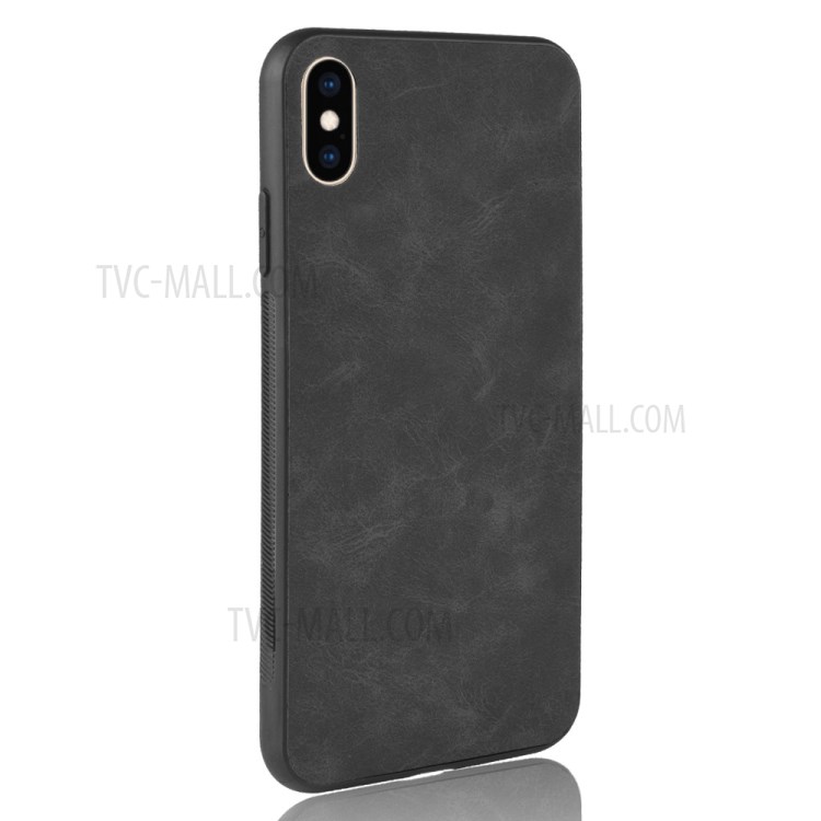PU Leather+TPU+PC Cell Phone Casing Shell for iPhone X/XS 5.8 inch - Black-4