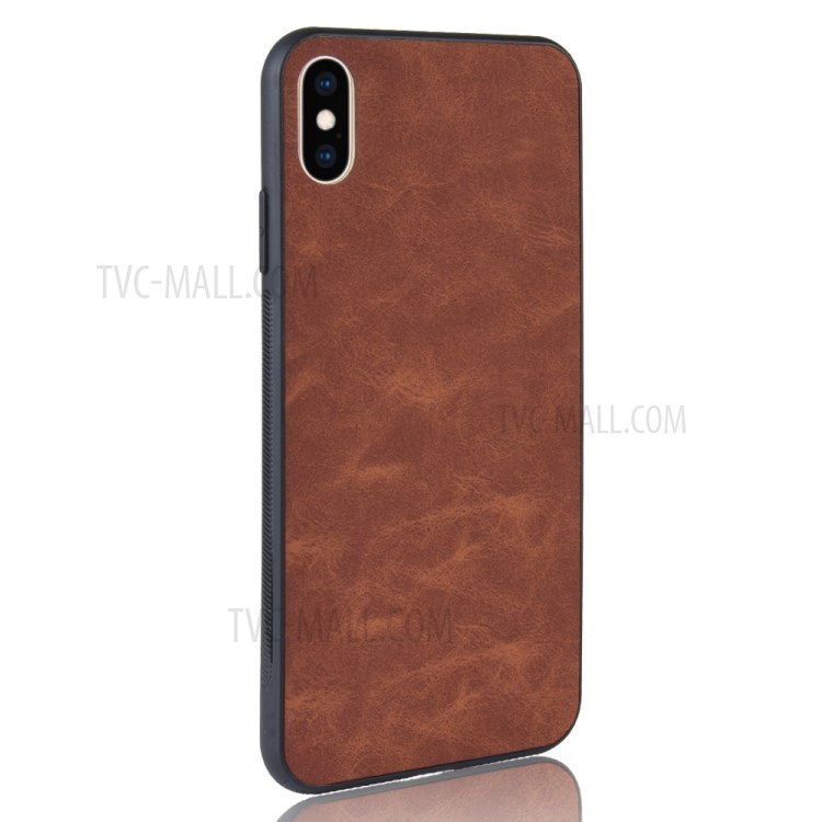PU Leather+TPU+PC Cell Phone Casing Shell for iPhone X/XS 5.8 inch - Brown-4