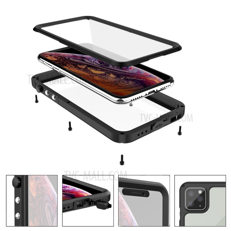 Seal Series Waterproof Phone Casing Cover for Apple iPhone XR 6.1 inch - Black-7