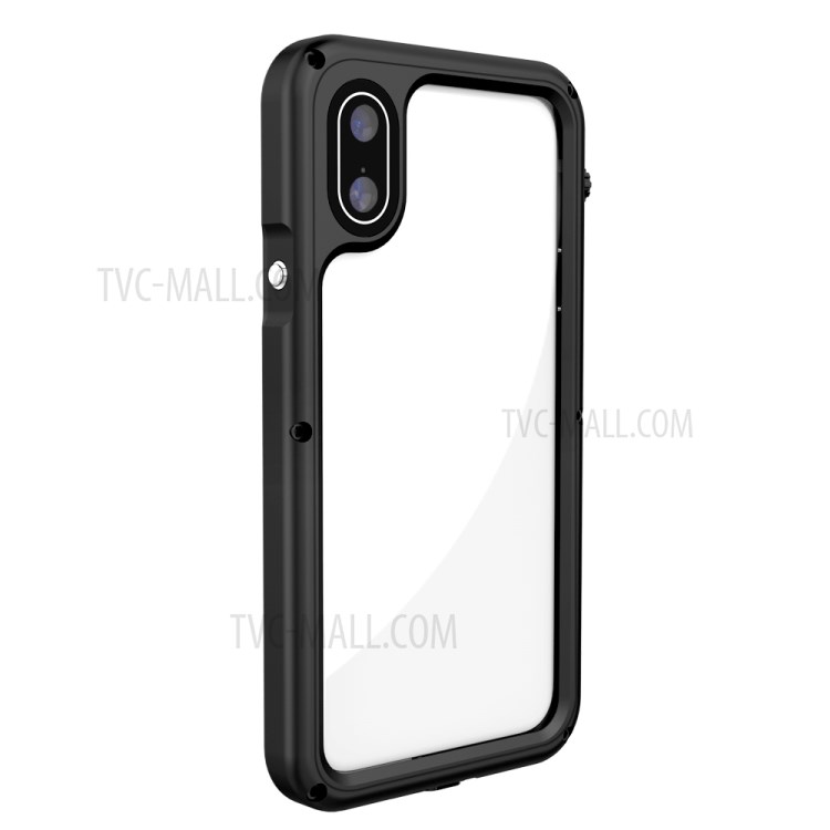 Seal Series Waterproof Phone Casing Cover Strong Protection for Apple iPhone XS 5.8 inch - Black-4