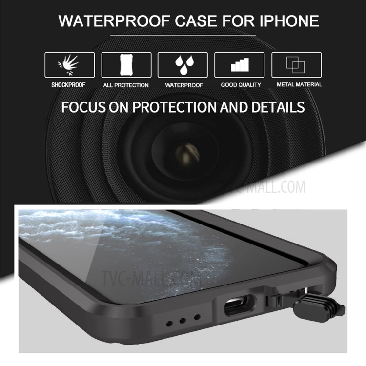 Seal Series Waterproof Phone Case Cover for Apple iPhone 11 Pro 5.8 inch - Black-5