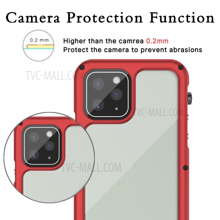 Seal Series Waterproof Phone Case Cover for Apple iPhone 11 Pro 5.8 inch - Red-3