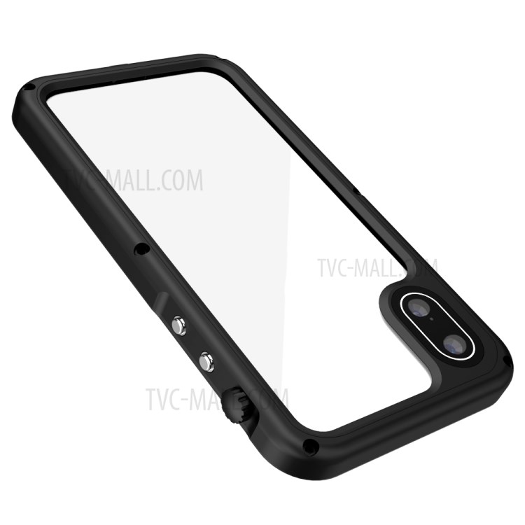 Seal Series Waterproof Case Phone Cover for Apple iPhone XS Max 6.5 inch - Black-5