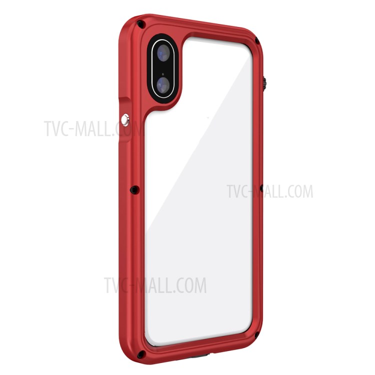 Seal Series Waterproof Case Phone Cover for Apple iPhone XS Max 6.5 inch - Red-4