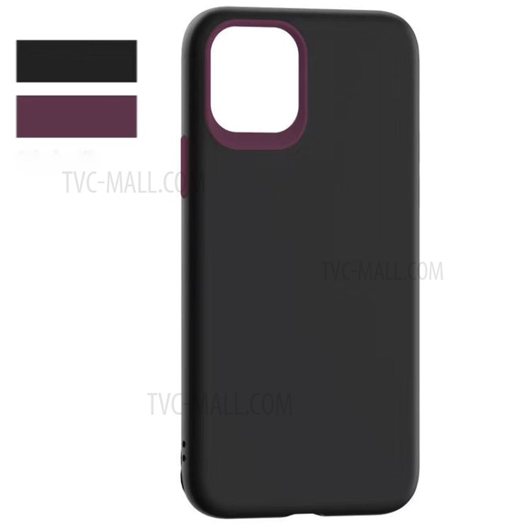 Elegant Series Soft TPU Cell Phone Cover for iPhone 11 6.1 inch - Black-1