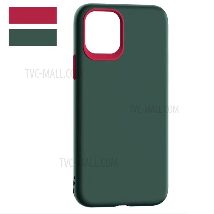 Elegant Series Soft TPU Cell Phone Cover for iPhone 11 6.1 inch - Dark Green-1