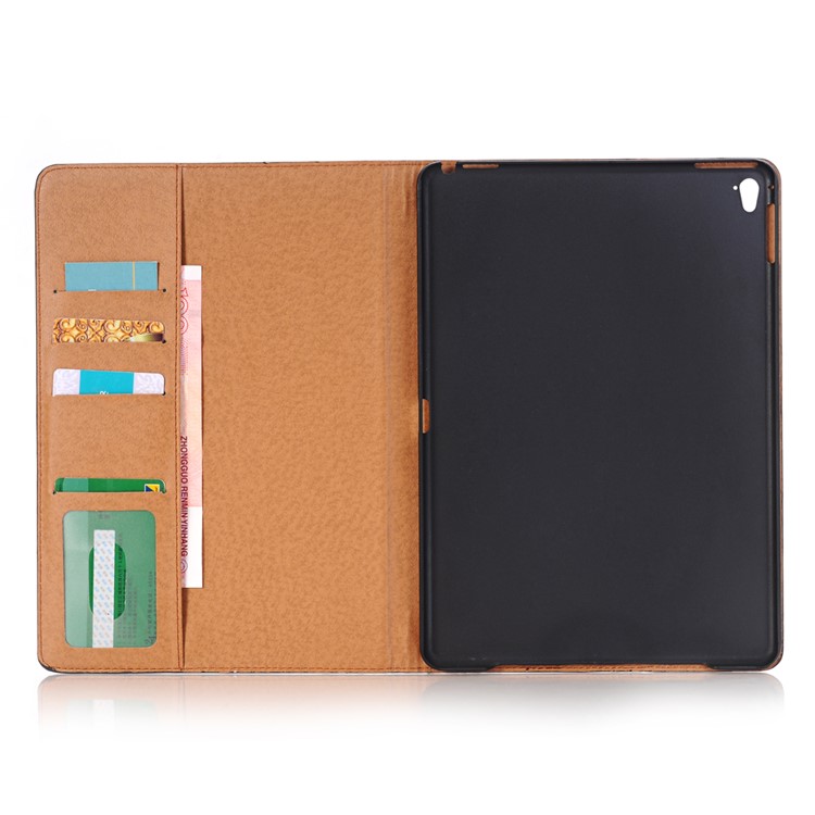 Leather Wallet Stand Case for iPad Pro 9.7-inch - Black-3