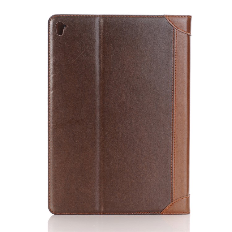 Leather Wallet Stand Phone Protective Case for iPad Pro 9.7-inch - Brown-2