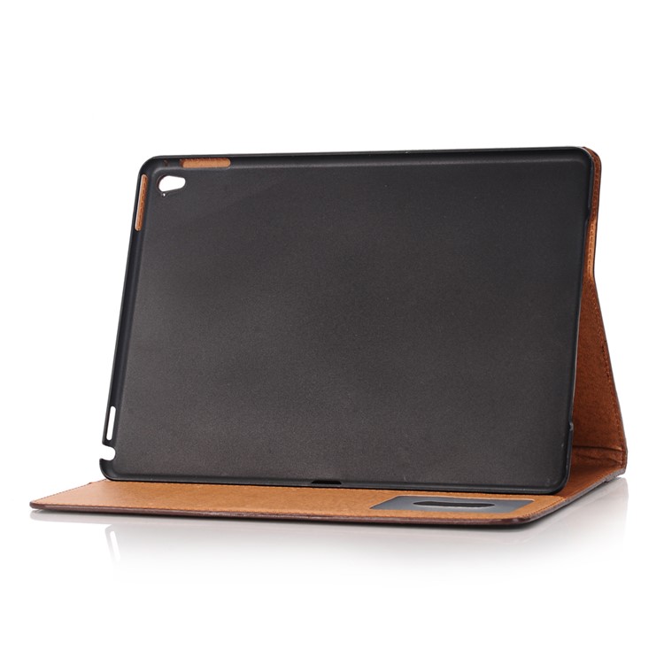 Leather Wallet Stand Phone Protective Case for iPad Pro 9.7-inch - Brown-5