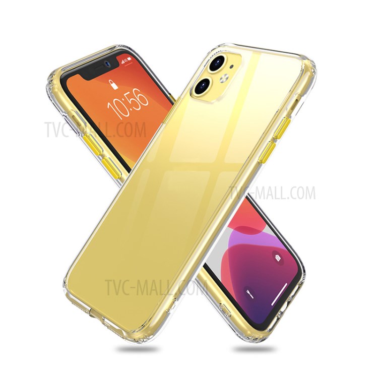 IPAKY Star Series Transparent Shell for iPhone 11 6.1 inch - Yellow-1