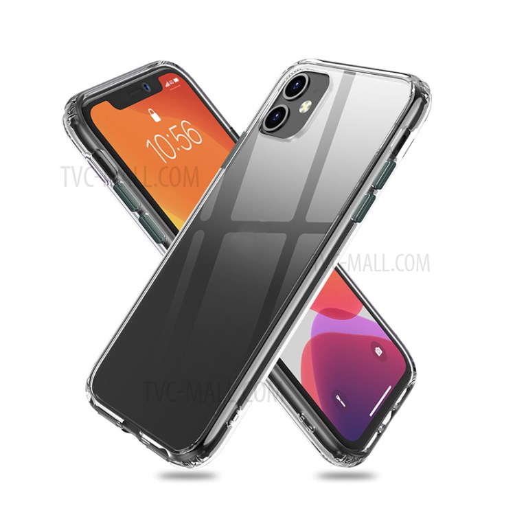 IPAKY Star Series Transparent Shell for iPhone 11 6.1 inch - Dark Green-1