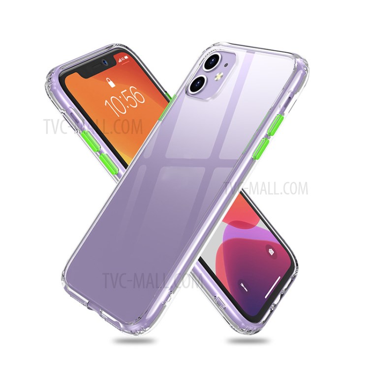 IPAKY Star Series Transparent Shell for iPhone 11 6.1 inch - Green-1
