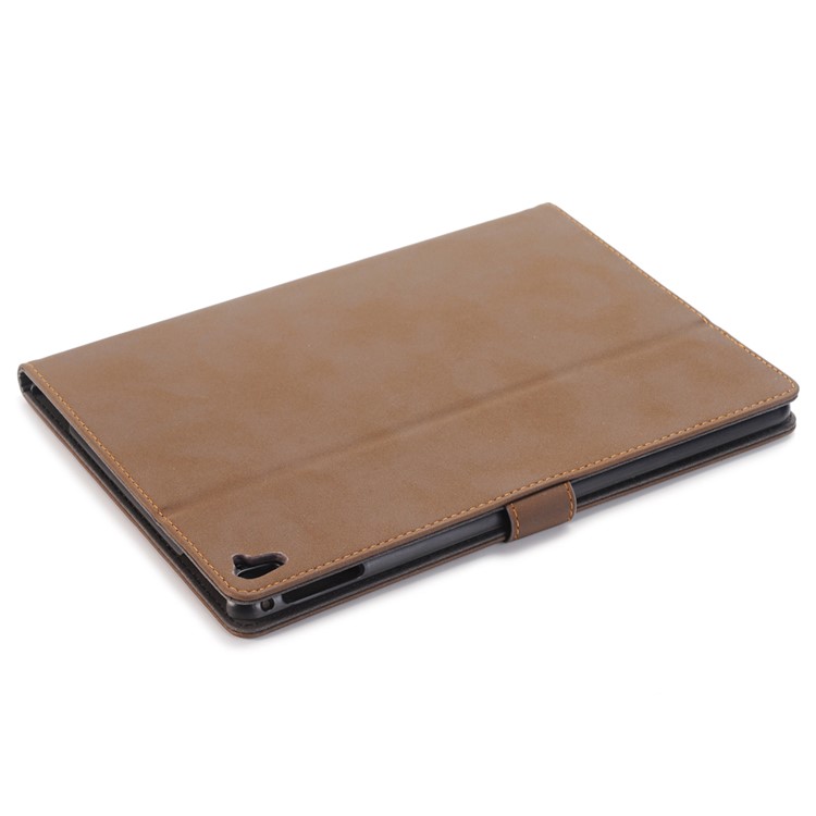 Retro Style Stand Smart Leather Shell for iPad Pro 9.7 inch - Coffee-3