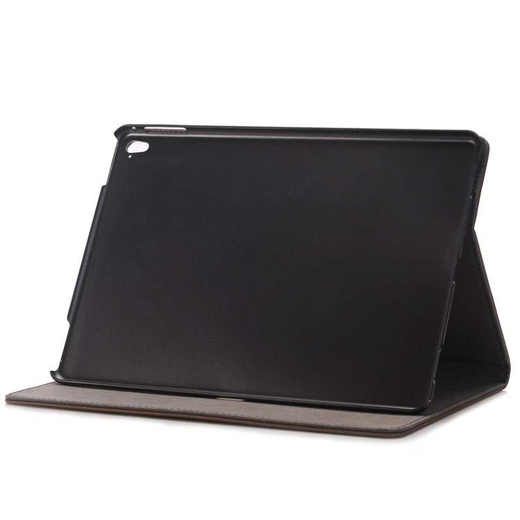 Retro Style Stand Smart Leather Shell for iPad Pro 9.7 inch - Coffee-5