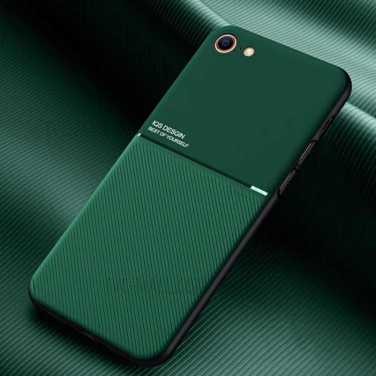 Minimalist Business Style Leather Coated TPU Phone Shell for iPhone 7/8/SE (2nd Generation) - Green-1