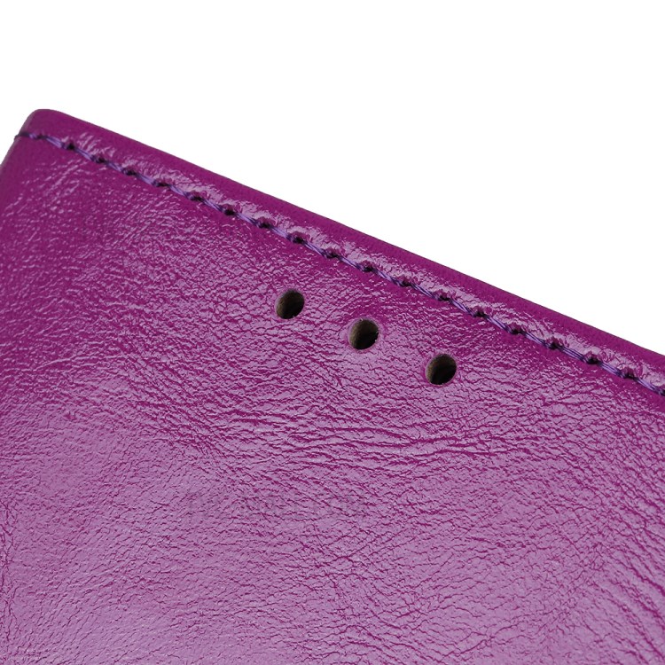 Crazy Horse Surface Leather Phone Case for iPhone SE (2nd Generation)/8/7 - Purple-2