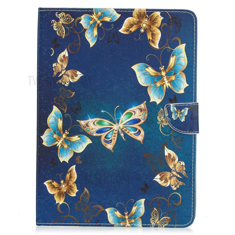 Pattern Printing Leather Wallet Case for iPad Pro 11-inch (2020) - Vivid Butterfly-2