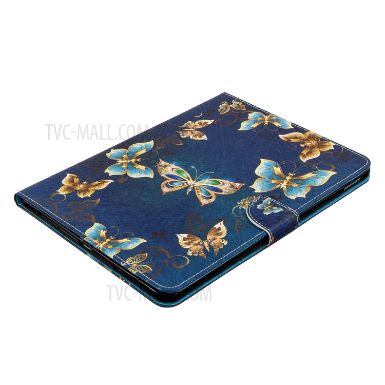 Pattern Printing Leather Wallet Case for iPad Pro 11-inch (2020) - Vivid Butterfly-4