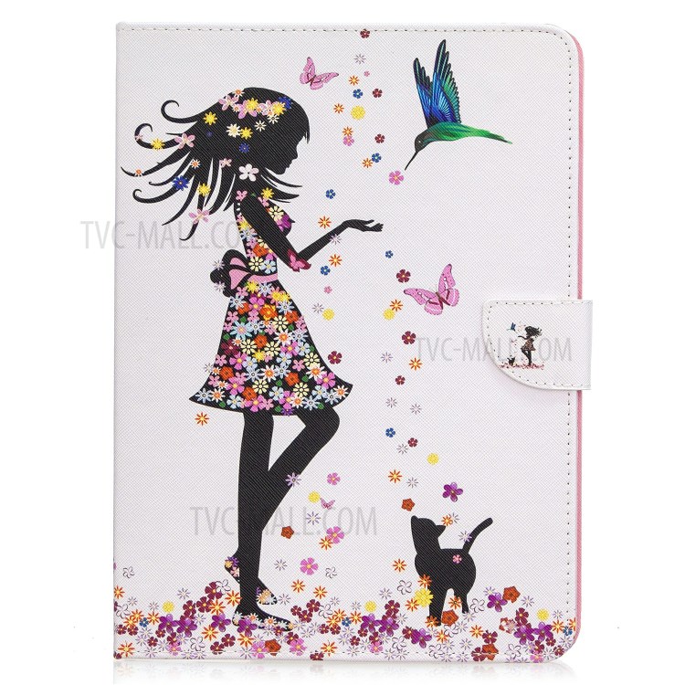 Pattern Printing Leather Wallet Case for iPad Pro 11-inch (2020) - Beauty-2
