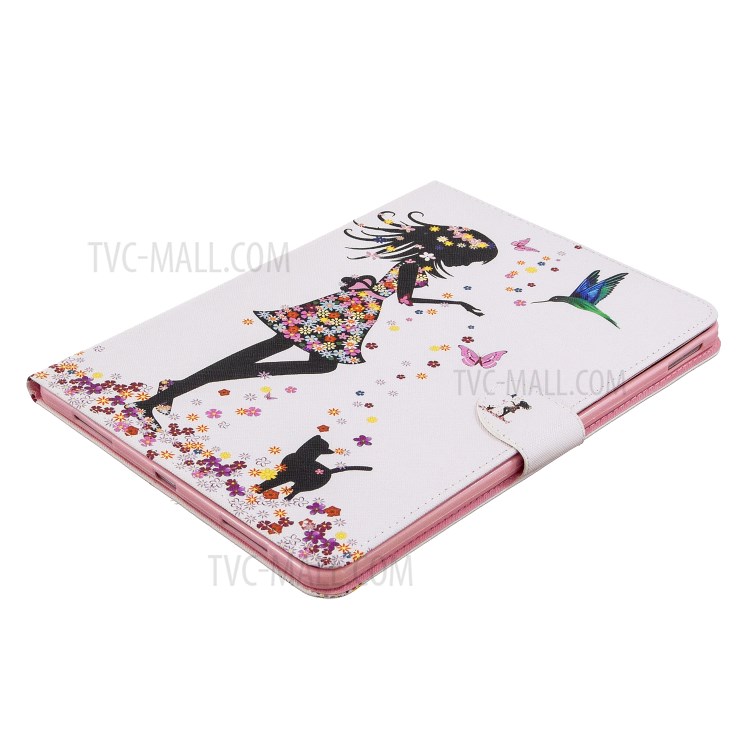 Pattern Printing Leather Wallet Case for iPad Pro 11-inch (2020) - Beauty-4