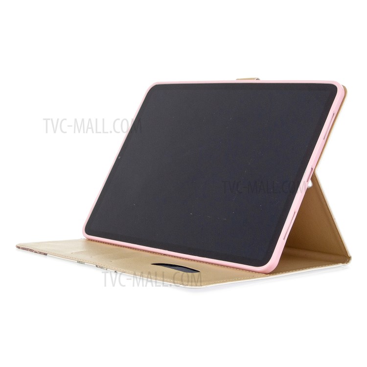 Pattern Printing Leather Wallet Case for iPad Pro 11-inch (2020) - Beautiful Flower-8