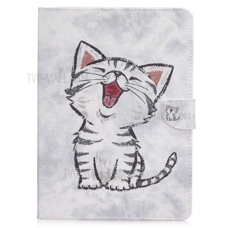 Pattern Printing Leather Wallet Case for iPad Pro 11-inch (2020) - Happy Cat-2