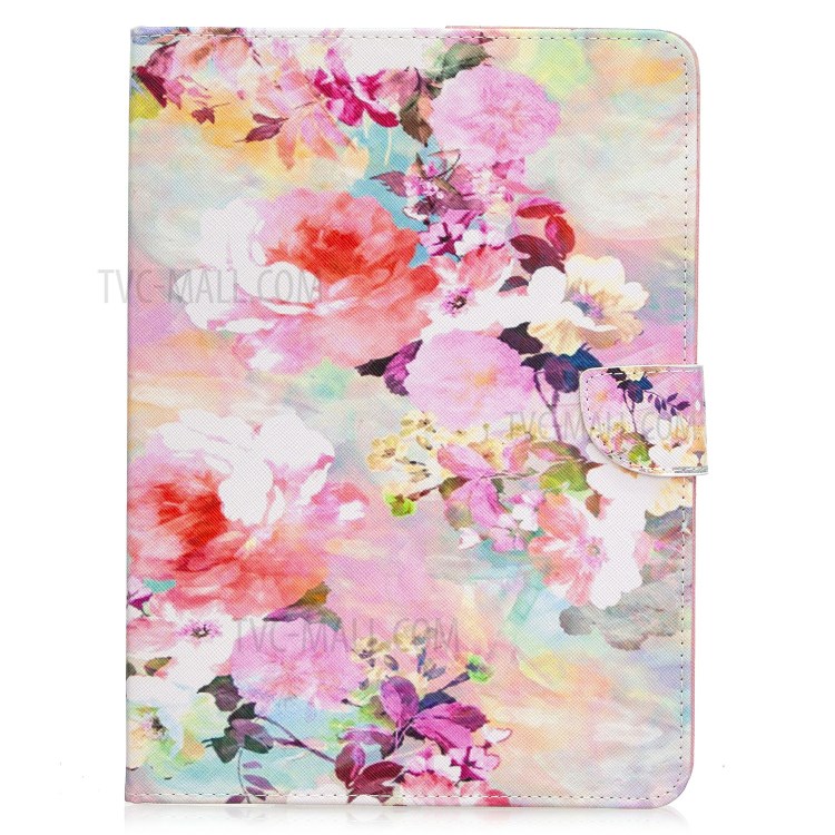 Pattern Printing Leather Wallet Case for iPad Pro 11-inch (2020) - Vivid Flowers-2