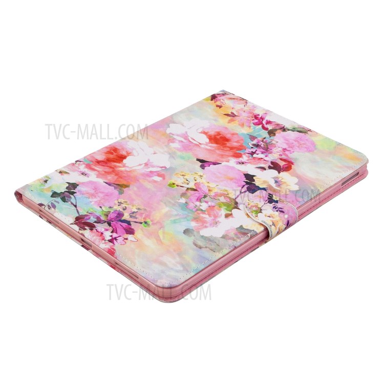 Pattern Printing Leather Wallet Case for iPad Pro 11-inch (2020) - Vivid Flowers-4