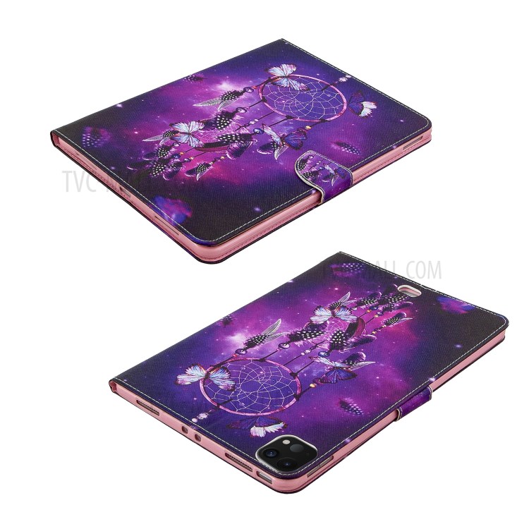 Pattern Printing Leather Wallet Case for iPad Pro 11-inch (2020) - Dream Catcher-6