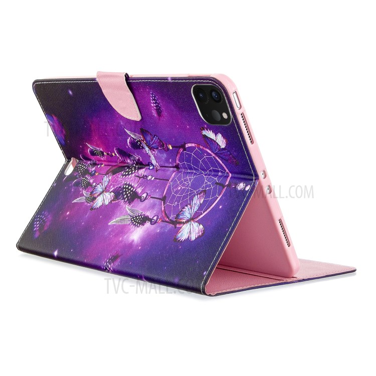 Pattern Printing Leather Wallet Case for iPad Pro 11-inch (2020) - Dream Catcher-7