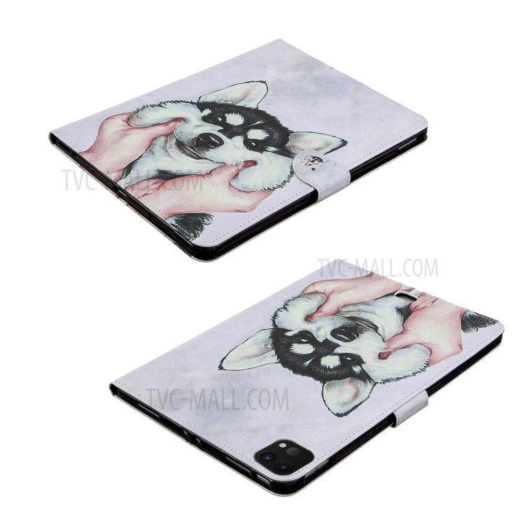 Pattern Printing Leather Wallet Case for iPad Pro 11-inch (2020) - Dog-6