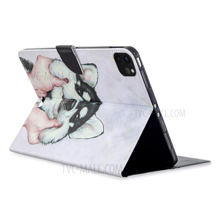 Pattern Printing Leather Wallet Case for iPad Pro 11-inch (2020) - Dog-7