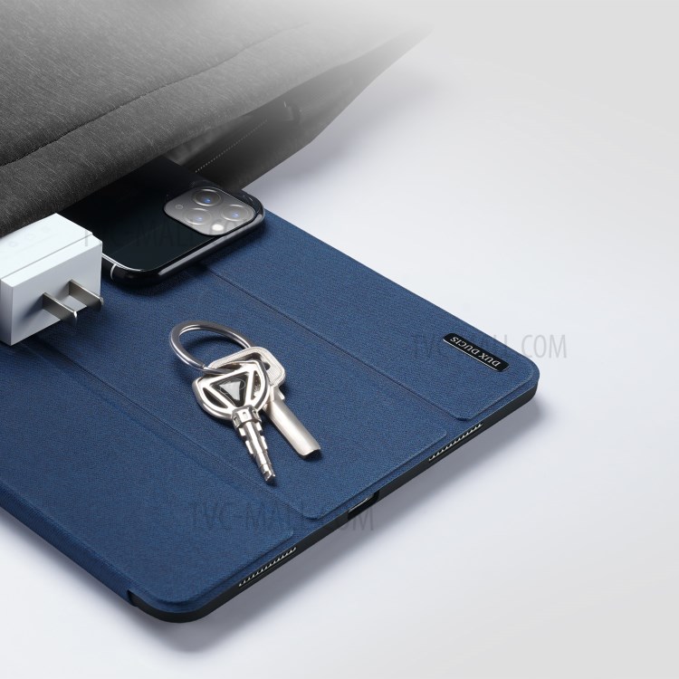 DUX DUCIS Tri-fold Stand PU Leather Tablet Shell with Pen Holder for Apple iPad Pro 11-inch (2020) / (2018) - Blue-5