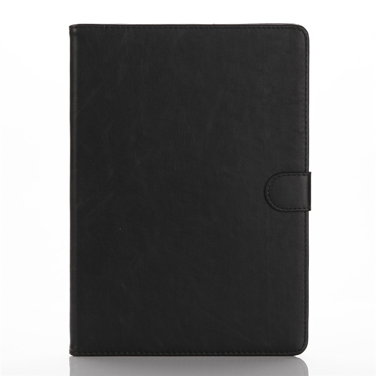 

For iPad Pro 9.7 Retro Crazy Horse Wallet Stand Smart Leather Case - Black, iPad Pro 9.7 (2016)
